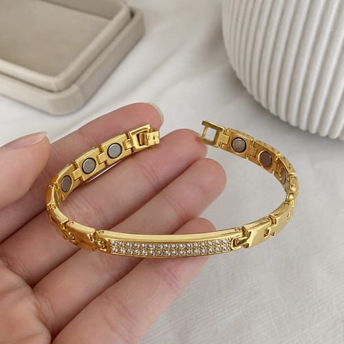 Customer photo review of Luxus GOLD Fußkettchen für die Gesundheit – Unsichtbares Wohlbefinden
