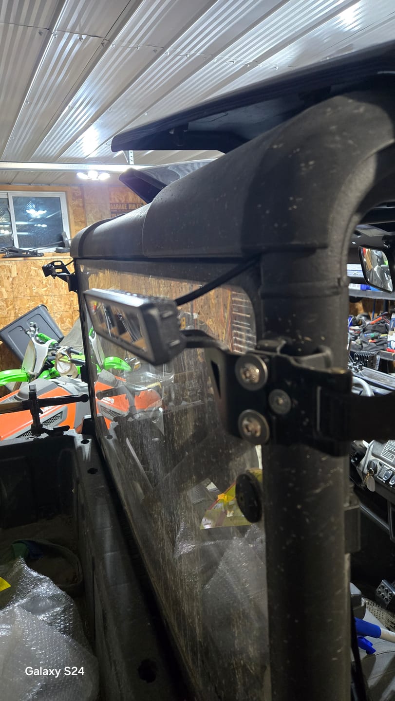 Customer photo review of CFMoto UForce U10 PRO — Rear Cube Light Mounting Brackets