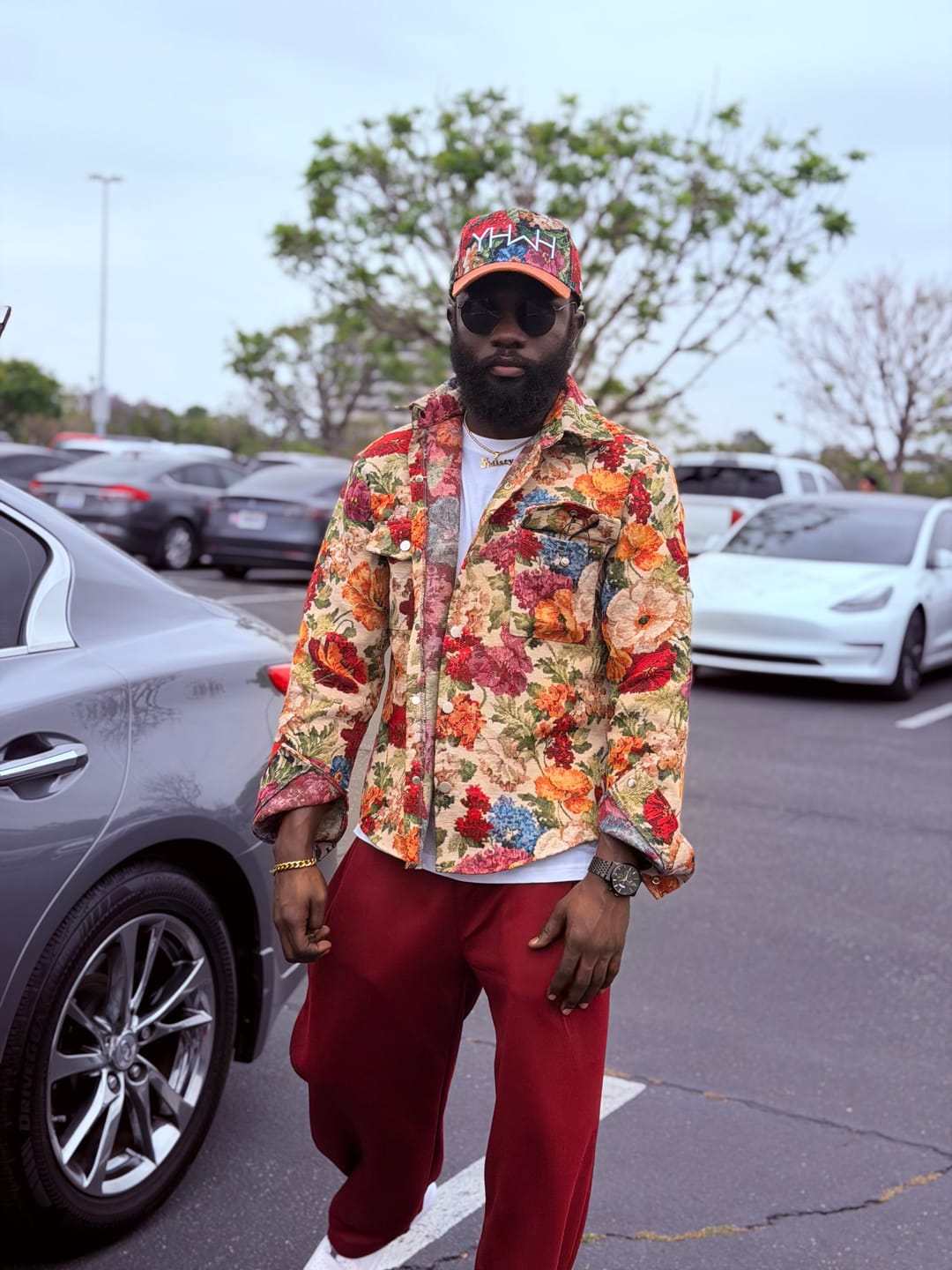 Customer photo review of Floral YHWH Hat