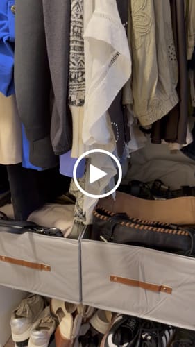 Customer video review of Caja Organizadora De Tela 40x23x20cm Gris Multiuso