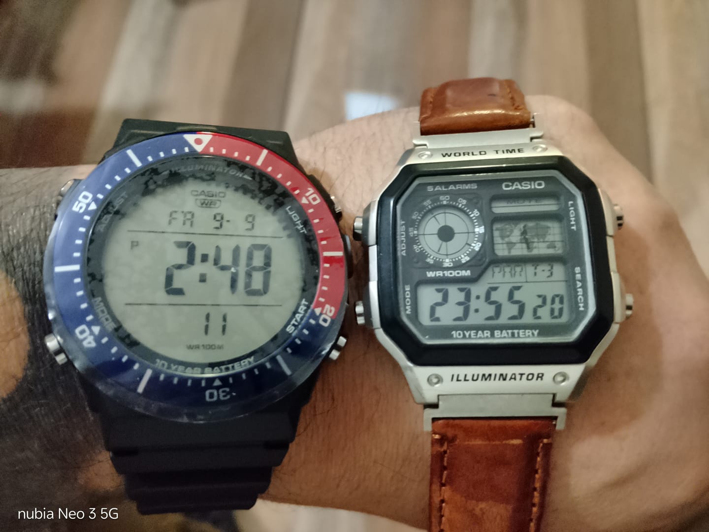 Customer photo review of Reloj Casio Vintage AE-1700H-1A2 Pepsi Gran Tamaño