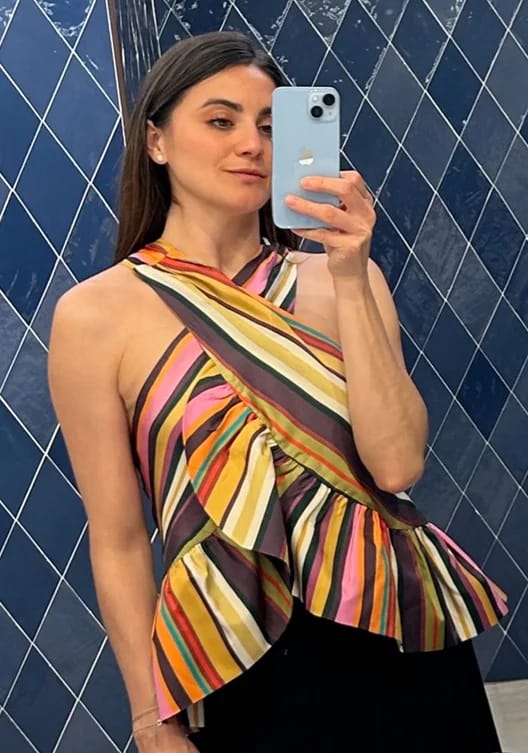 Customer photo review of Sexy Striped Women's Vest Halter Sleeveless Ruffles Irregular Lady Vest 2026 Spring Summer New Female Street Vacation Tops