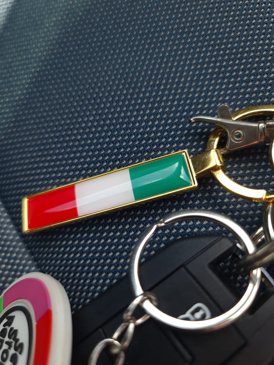 Customer photo review of Personalised Metal Number Plate Keyring - Premium Custom Car Gift