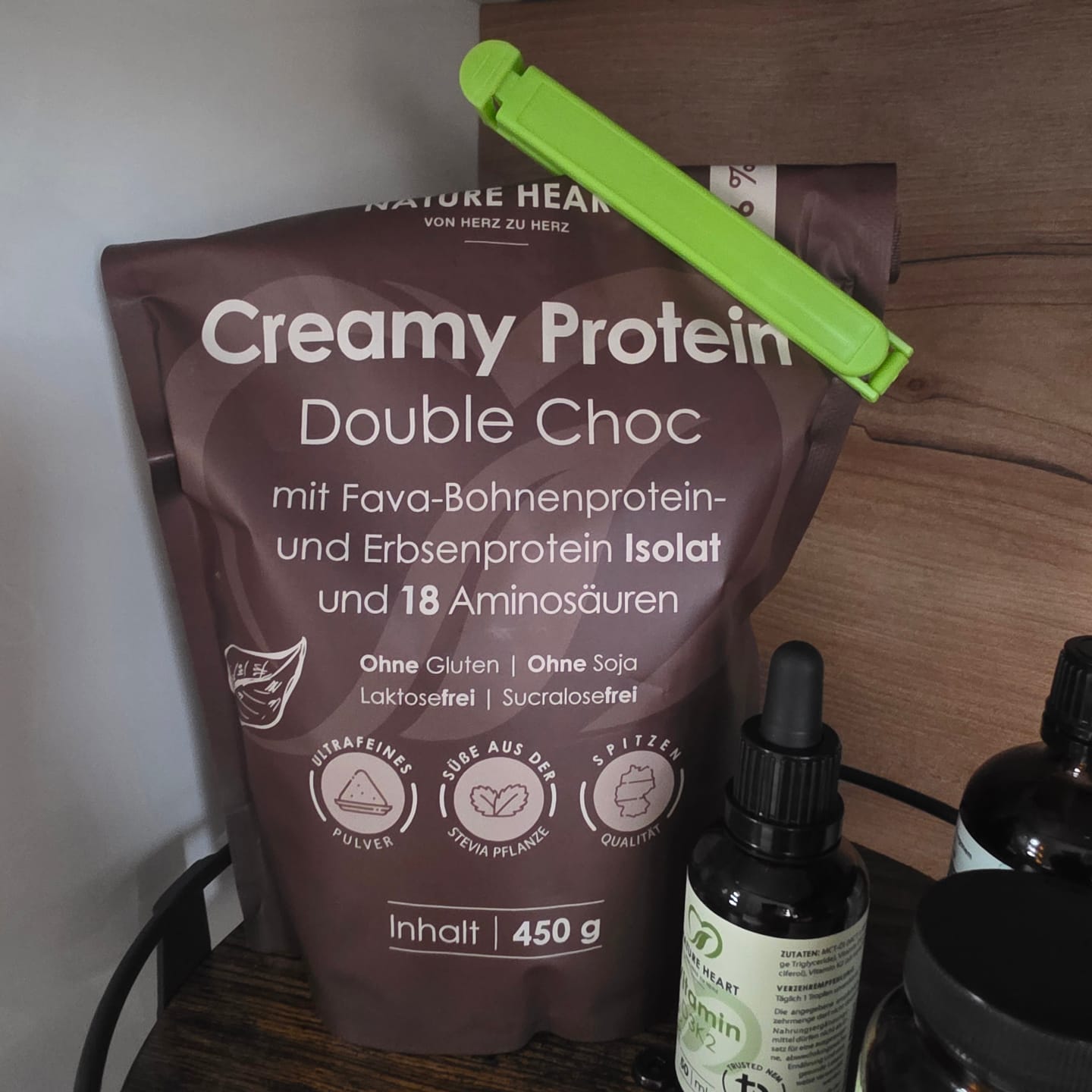 Customer photo review of Creamy Protein Double Choc