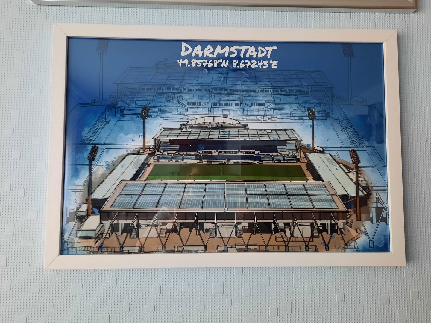 Customer photo review of Stadion Poster Darmstadt Art Print