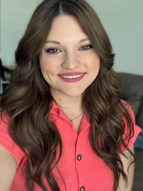 Customer photo review of Dark Brown Virgin Human Hair Invisible Tape in Hair Extensions (#2)