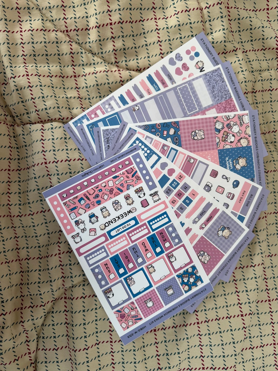 Customer photo review of Stationery Buddies Theme Hobonichi Weeks Kit