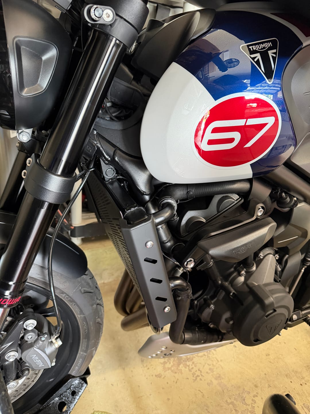 Customer photo review of Triumph Trident 660 & 800 Radiator Side Covers