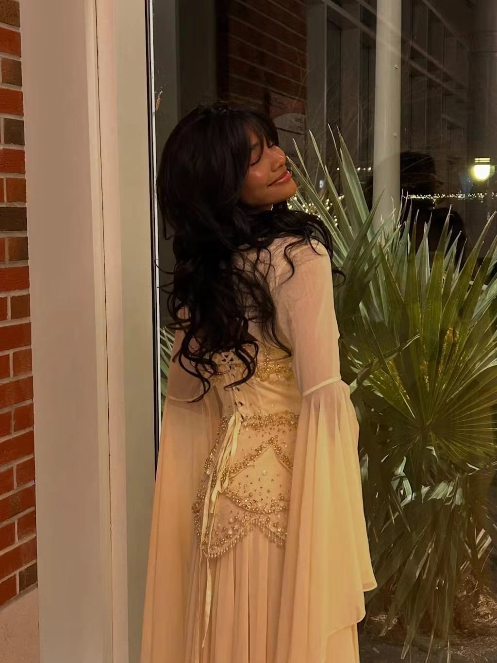 Customer photo review of The Azura Gown yellow