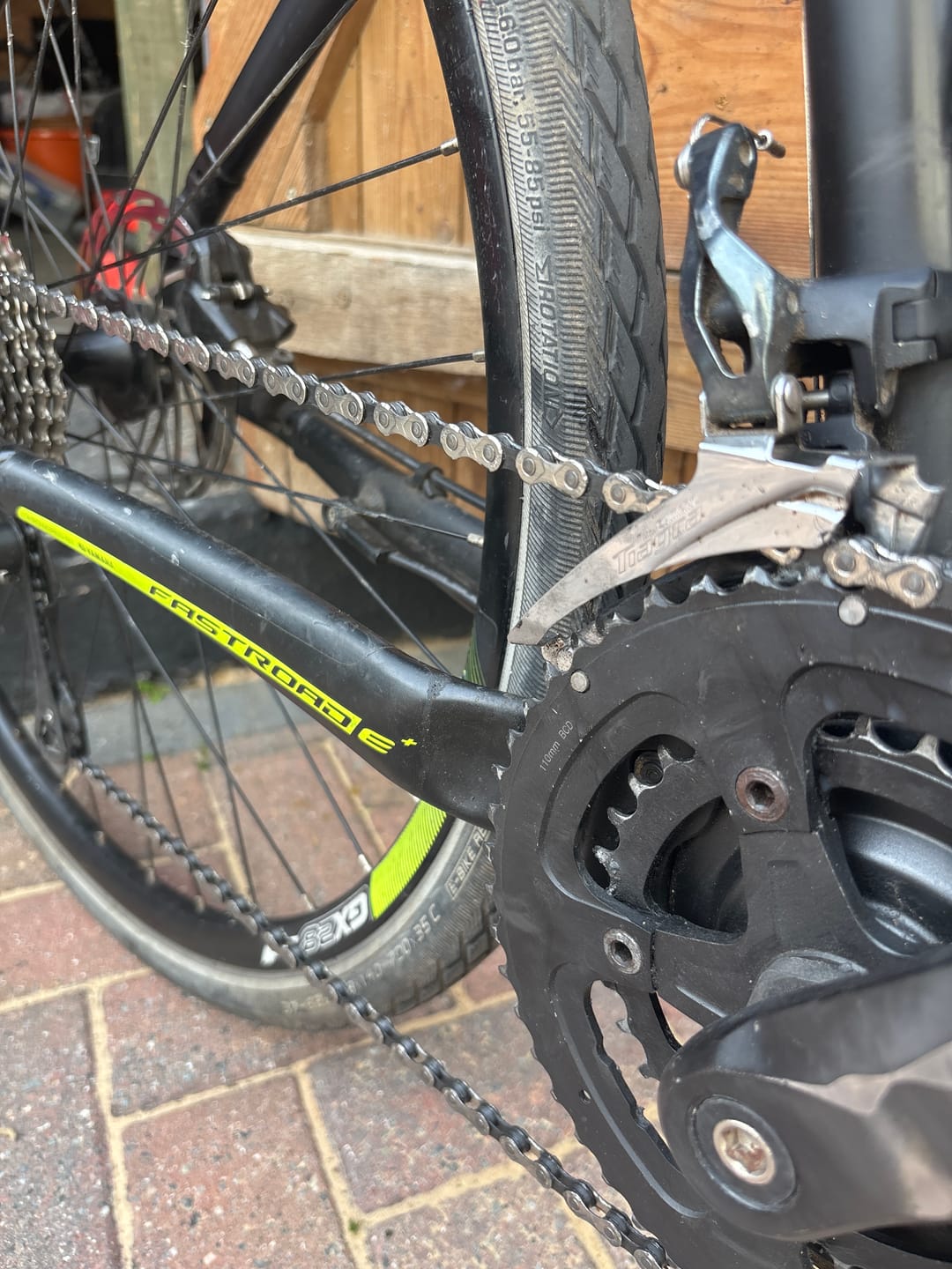 Customer photo review of KMC E10S 10 Speed Electric Bike Chain - Black / Silver