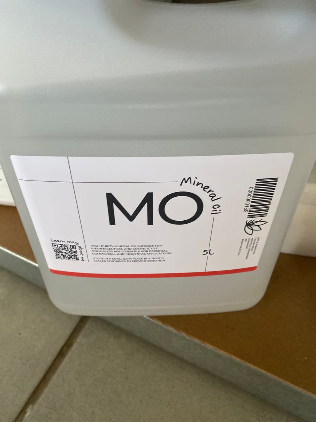 Customer photo review of Mineral Oil