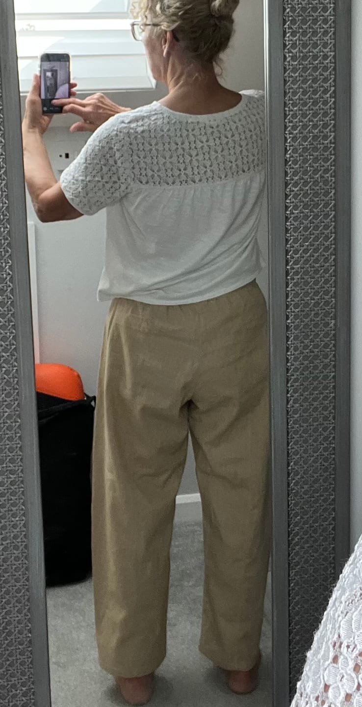Customer photo review of Washed Linen Blend Fabric