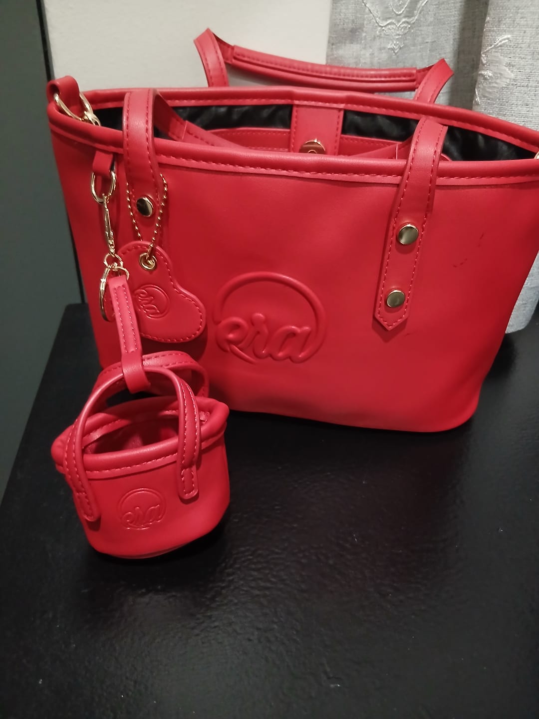 Customer photo review of Red Era Micro Bag Charm