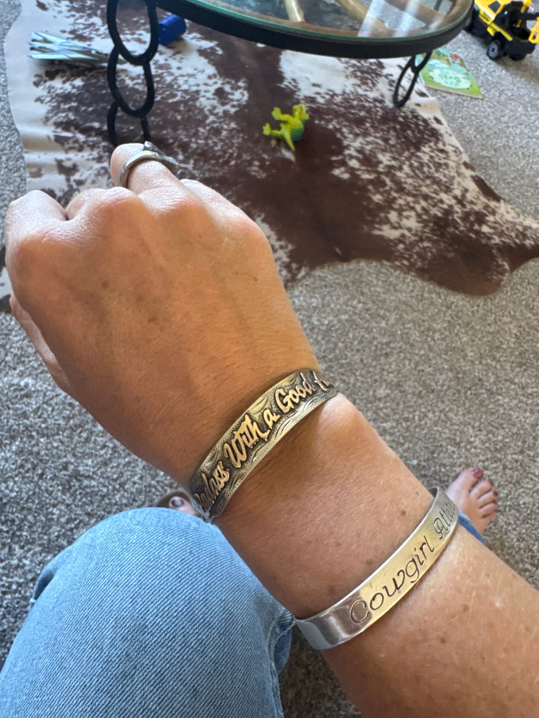 Customer photo review of Quote Bracelets
