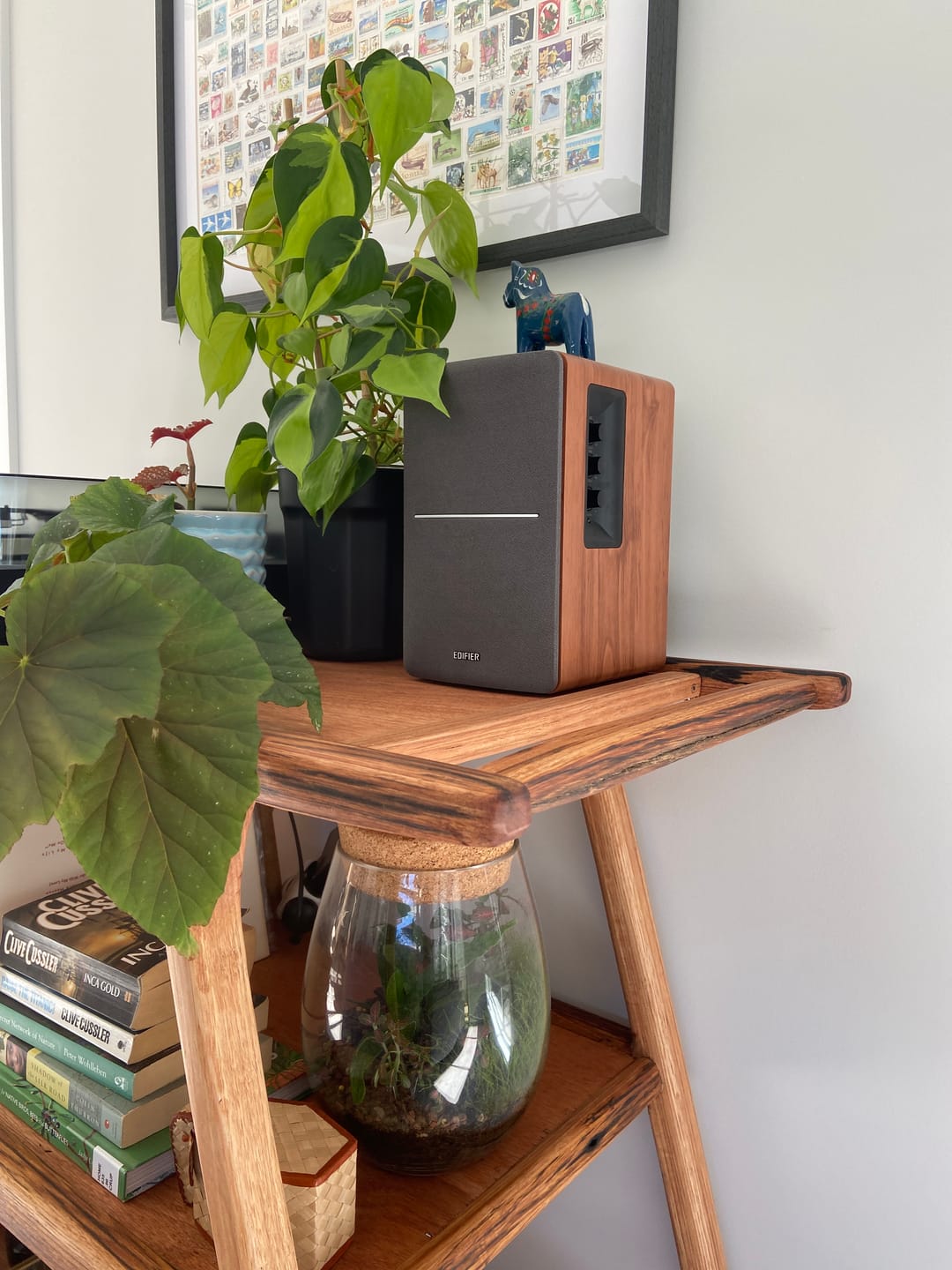 Customer photo review of R1280T Powered Bookshelf Speakers