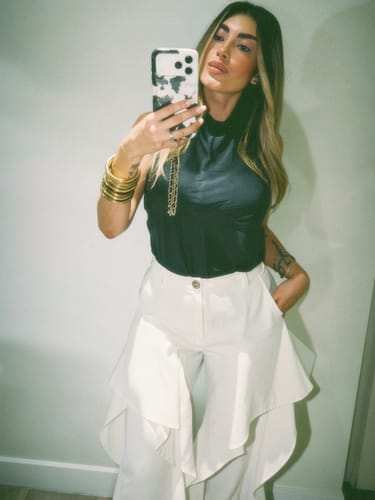 Customer photo review of Pantalon Rubi Blanco