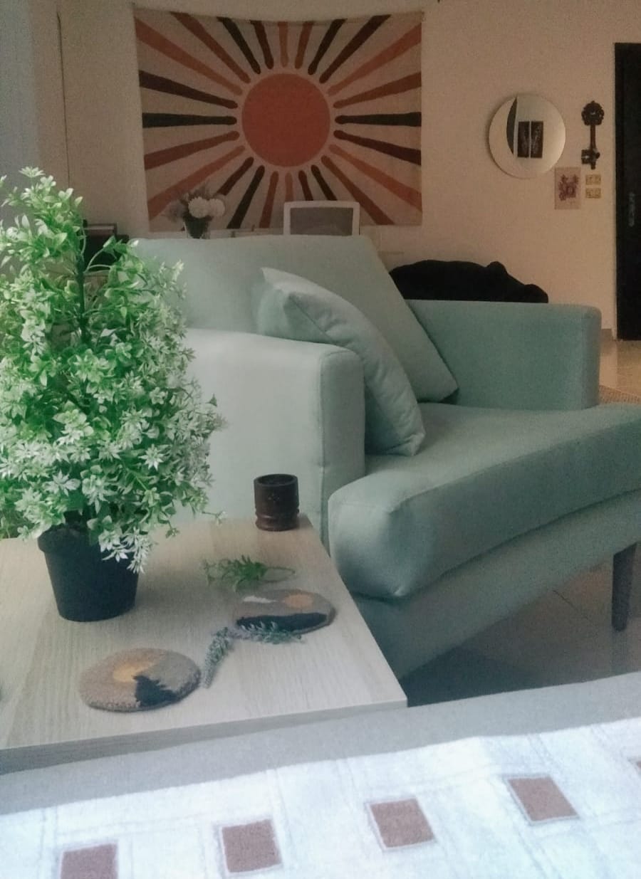Customer photo review of Luxurious chair in attractive olive color