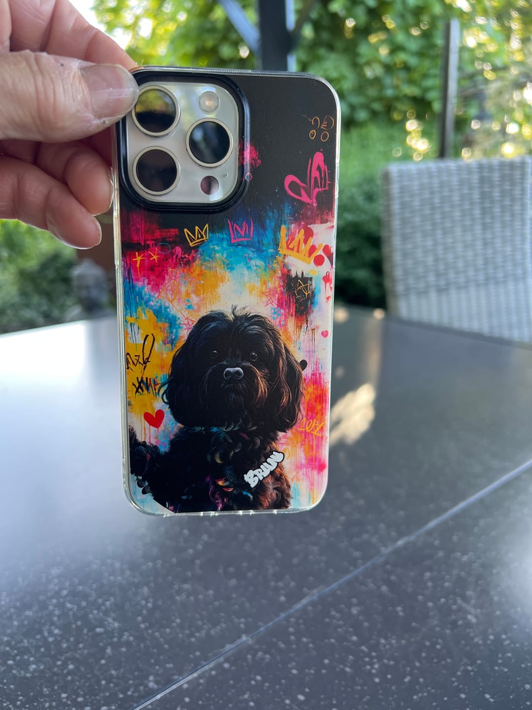 Customer photo review of Personalisierte Handyhülle - Graffiti