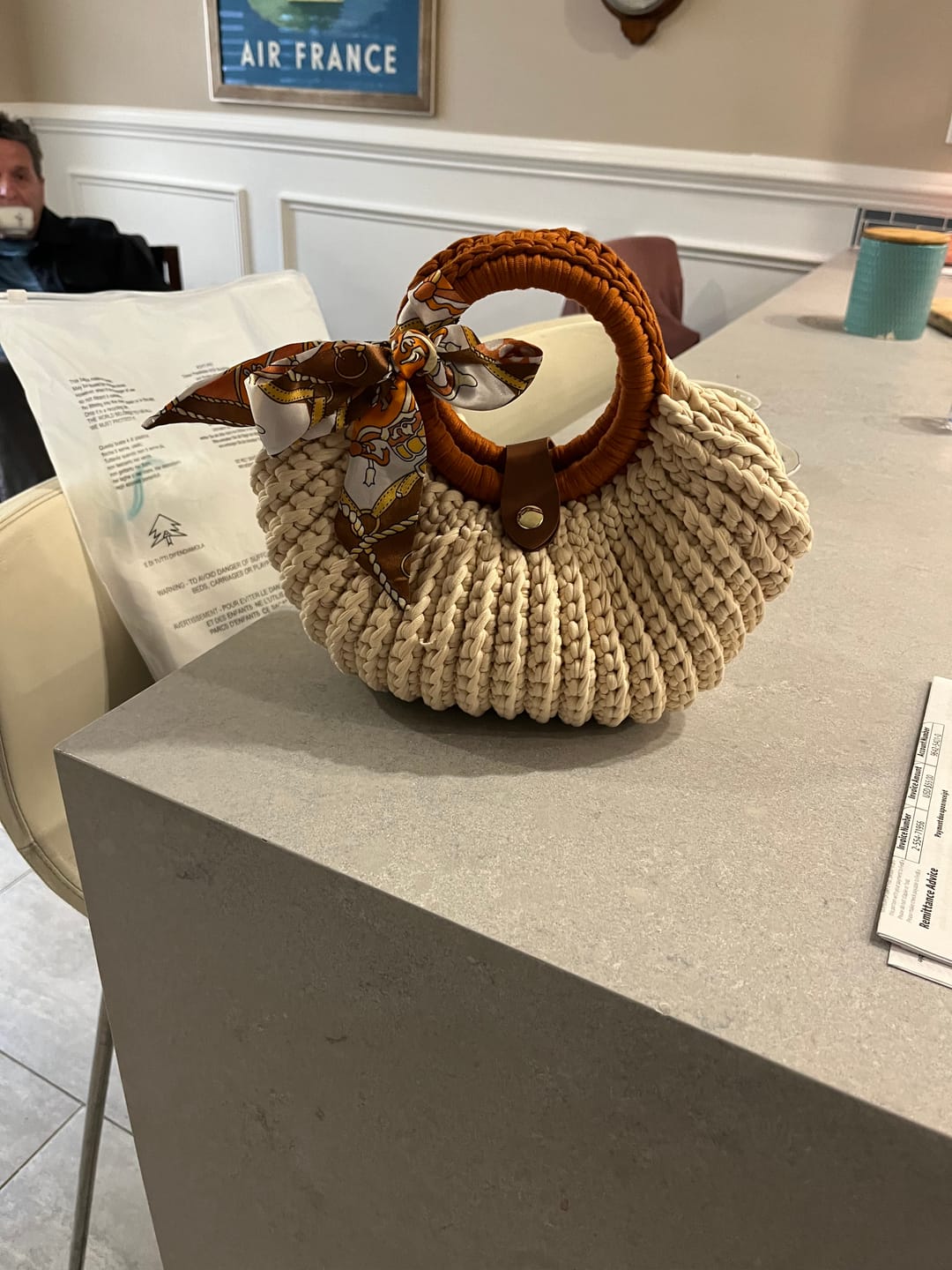 Customer photo review of CrochetPark™ Shell crochet Handbag DIY Kit