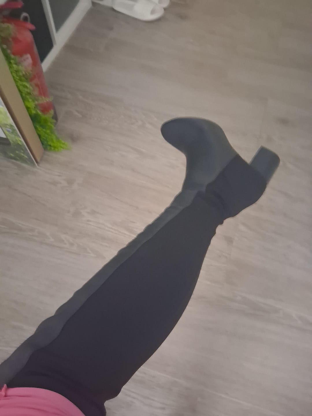 Customer photo review of Suga Knee High Boots