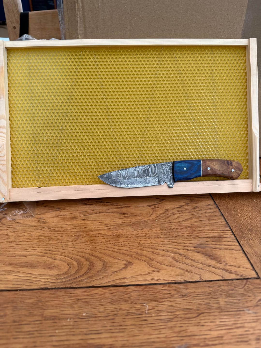Customer photo review of Mystery Damascus Knife
