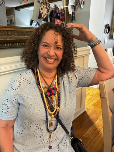 Customer photo review of Lapis Lazuli Third Eye Mala