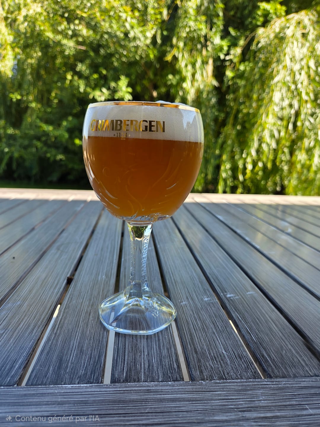 Customer photo review of Grimbergen Bierglazen op Voet - 330 ml - 6 stuks