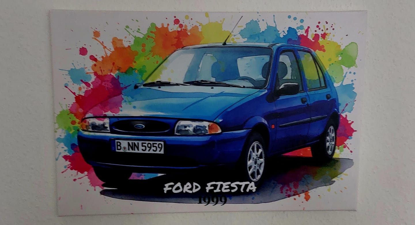Customer photo review of Dein Auto als Kunstwerk – mit Live-Vorschau, als Poster oder Leinwand