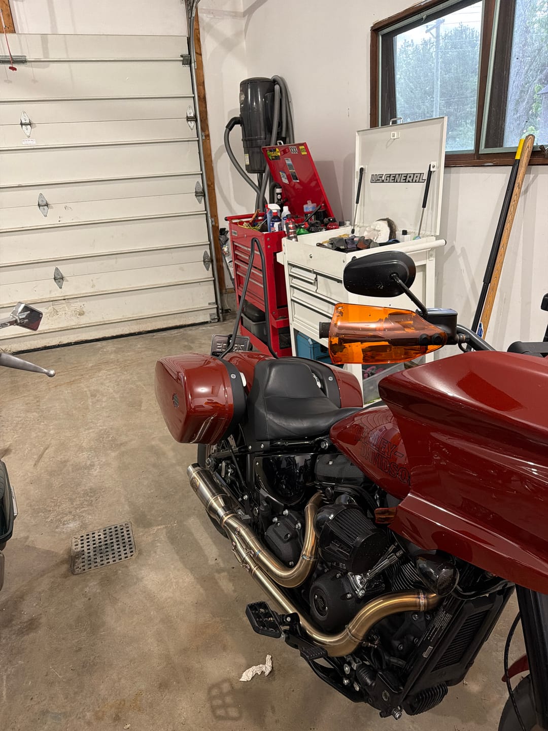 Customer photo review of Iron Born Blade 25" Sissy Bar for Harley Softail Low Rider S FXLRS Matte Black