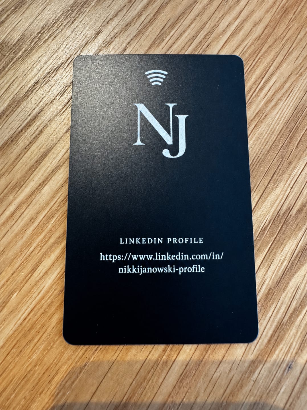 Customer photo review of Custom NFC Business Card