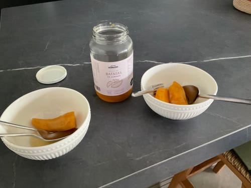 Customer photo review of Batatas en almíbar, Artesanales, Orgánicas