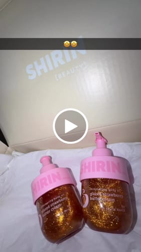 Customer video review of Shimmering Body Oil Glazed Strawberry Butter Cream