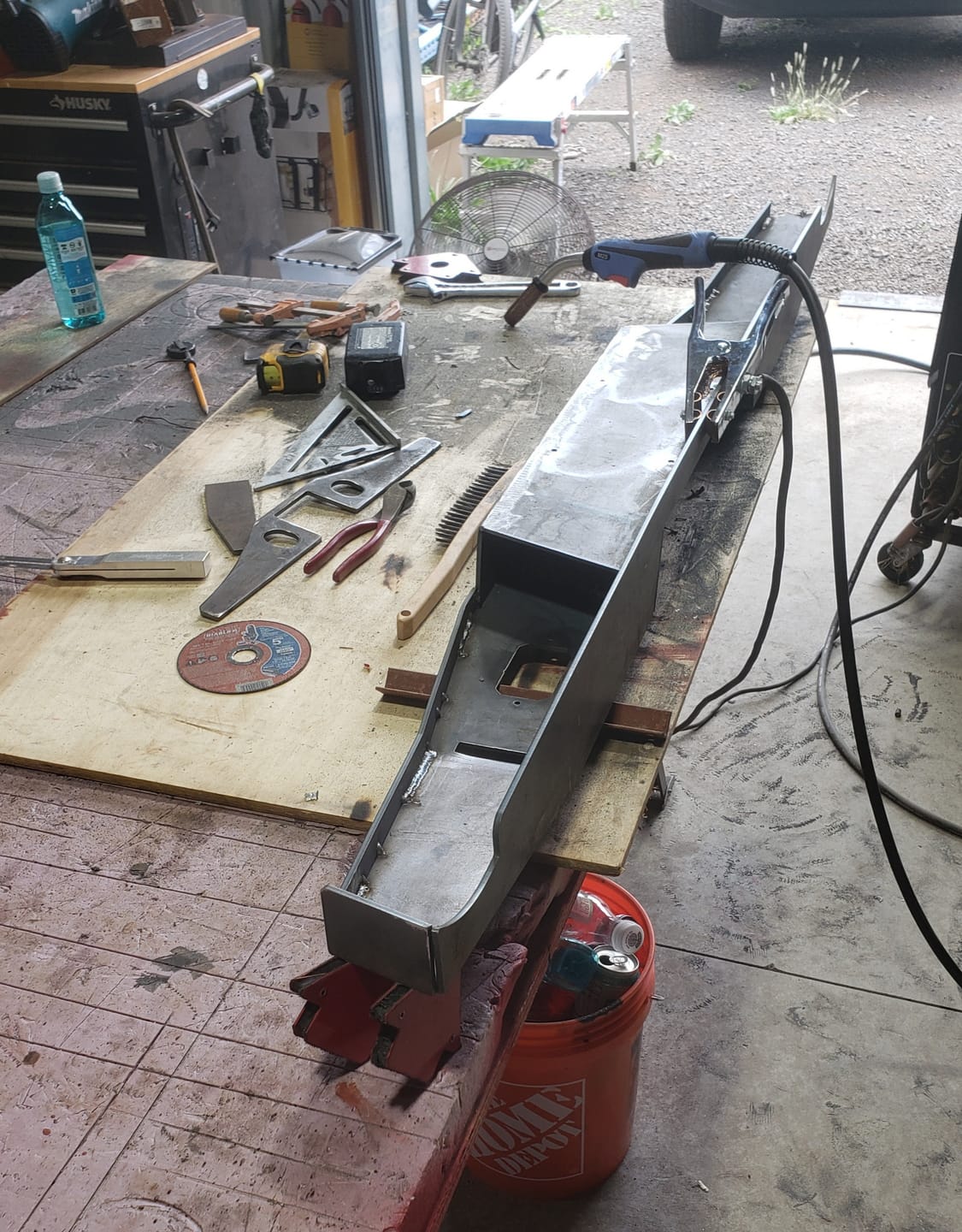 Customer photo review of 89-95 Toyota Pickup V2 Rear Hitch Bumper Build Templates