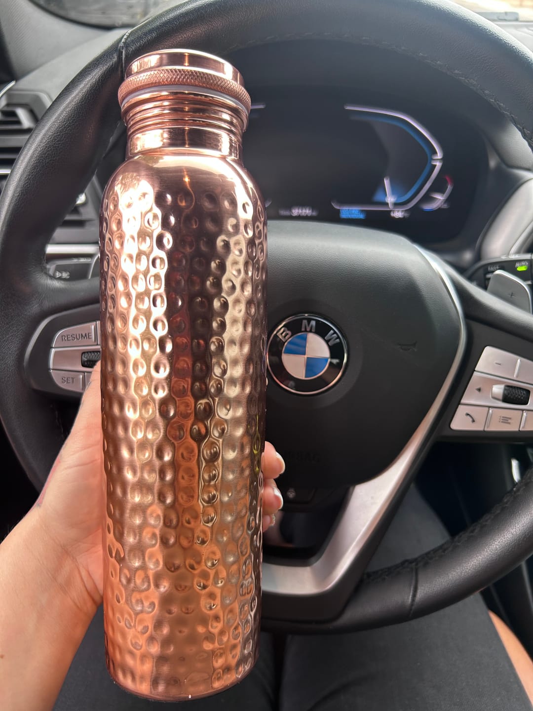 Customer photo review of Himalayan Ayurvedic Pure Copper Bottle