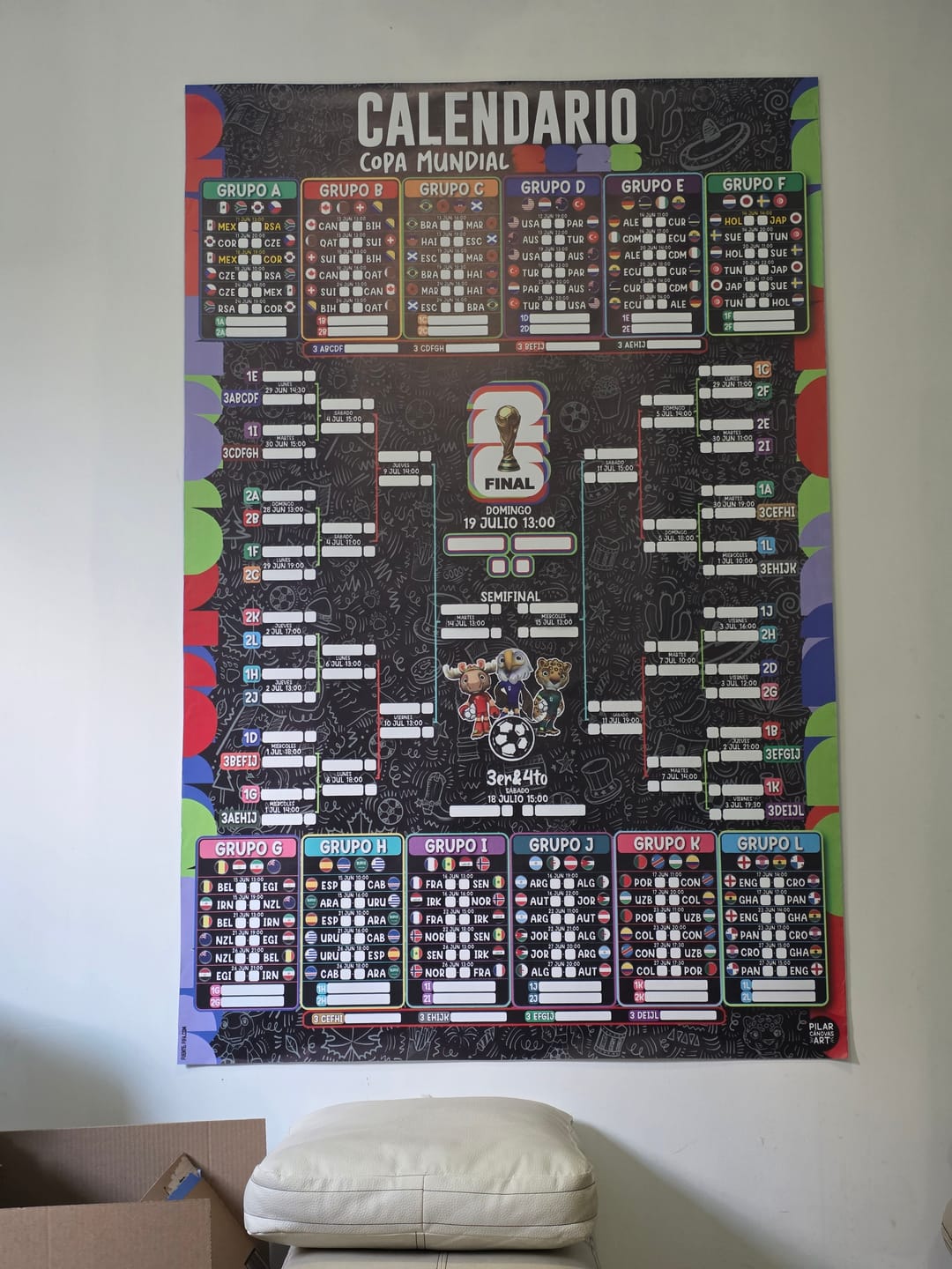 Customer photo review of Calendario Mundial 2026