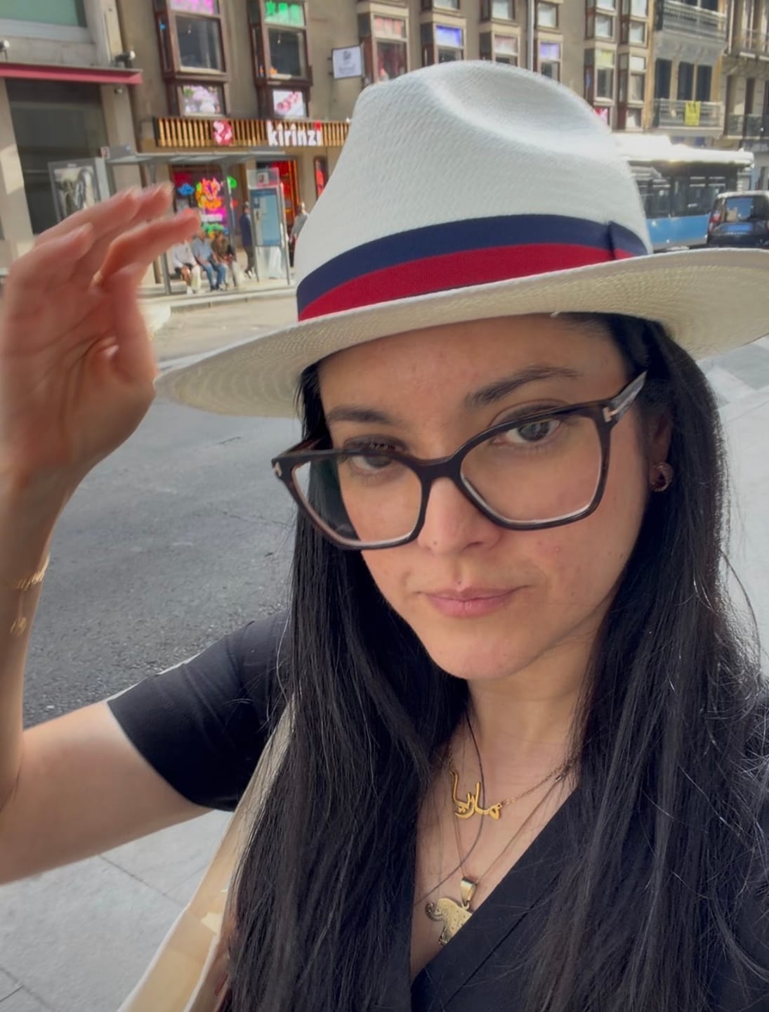 Customer photo review of Panamá Brisa copa fedora tono blanco