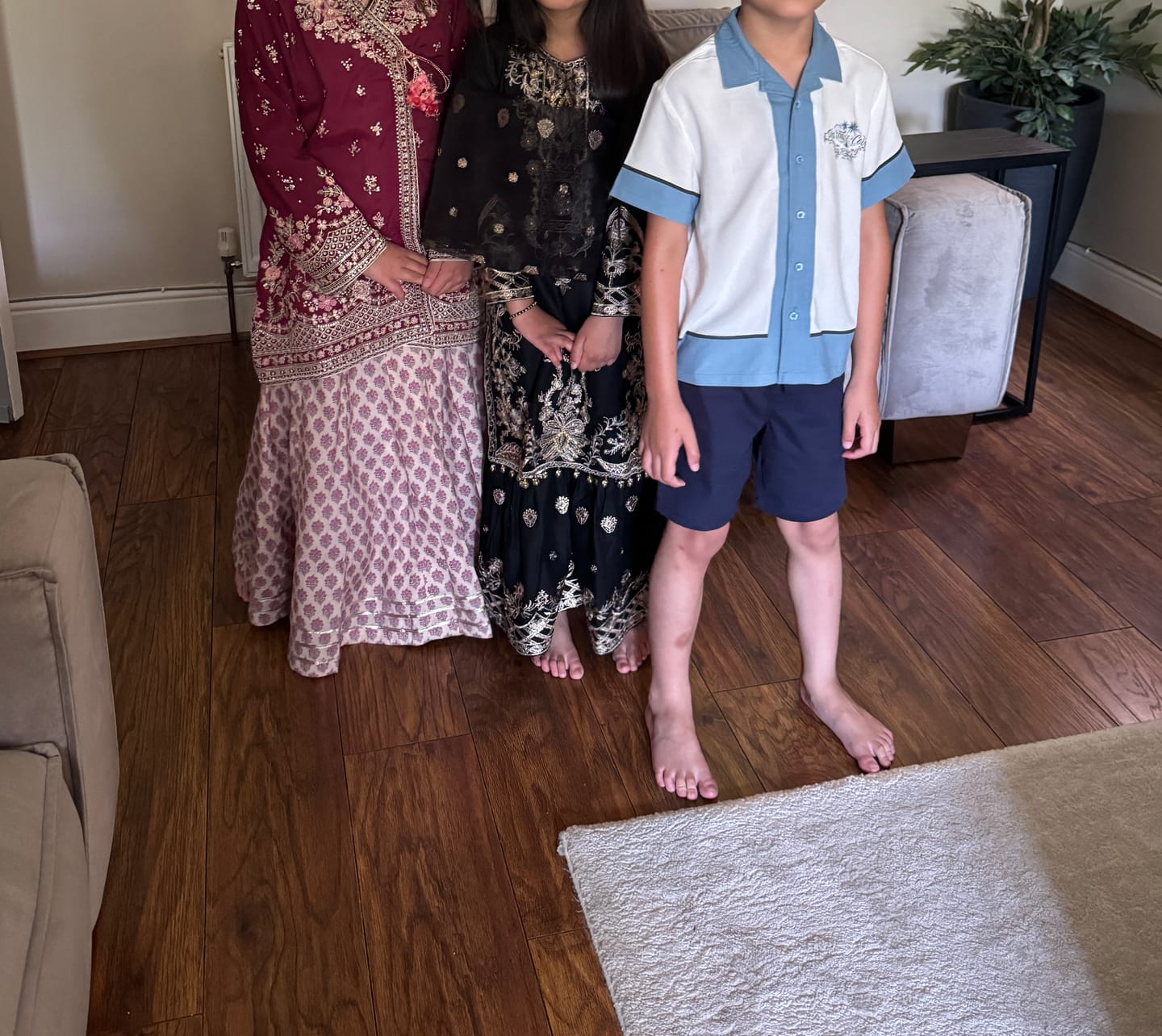 Customer photo review of HK282- Suba - Linen Shararah Mummy n Me Suit