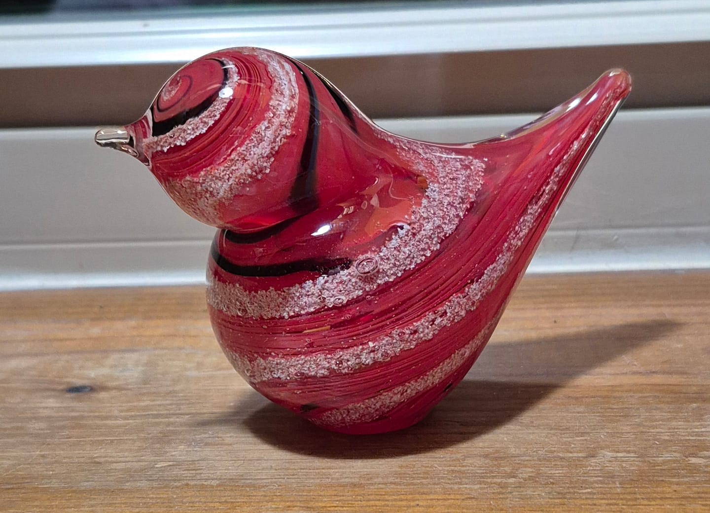 Customer photo review of Colorful Glass Birds with Cremation Ash