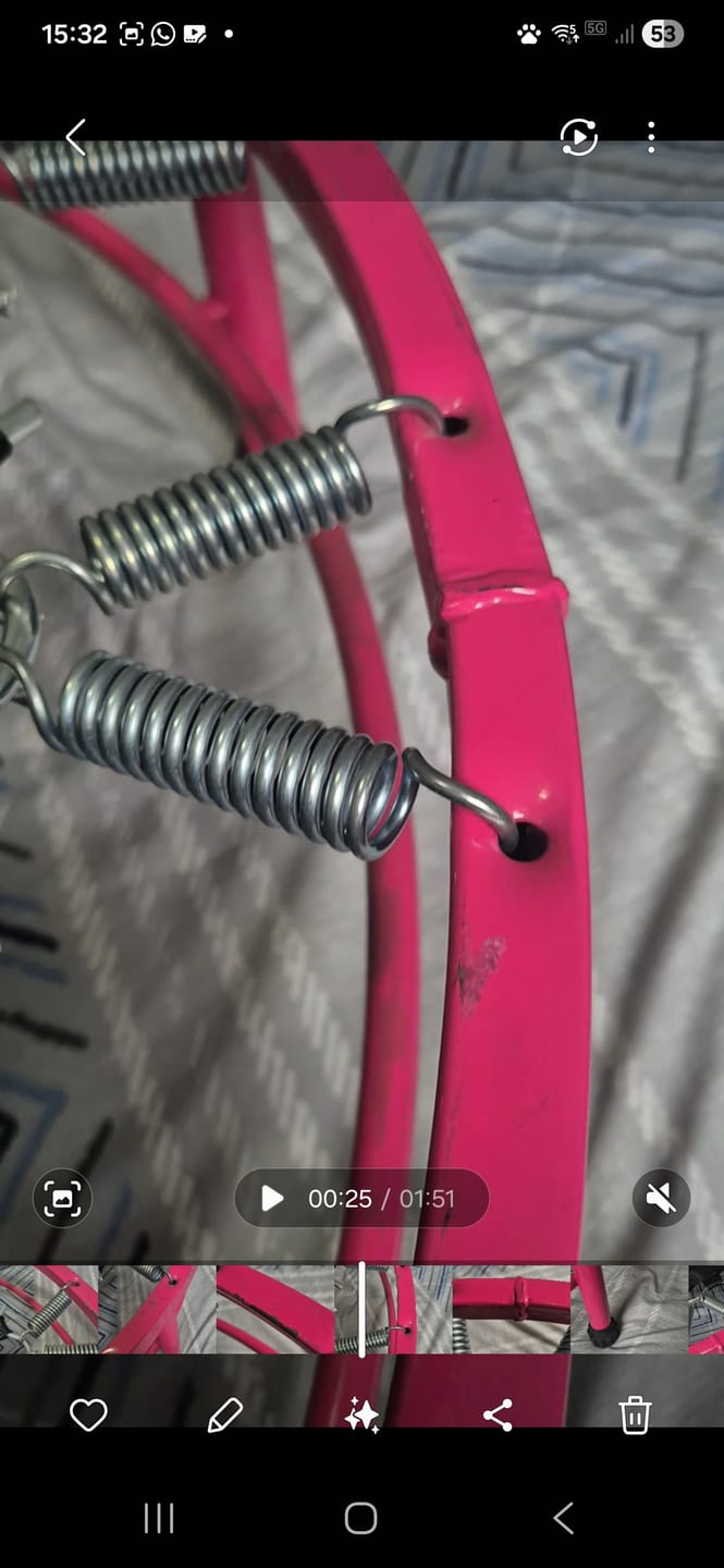 Customer photo review of Mini Jump Trampolim Profissional 32 Molas