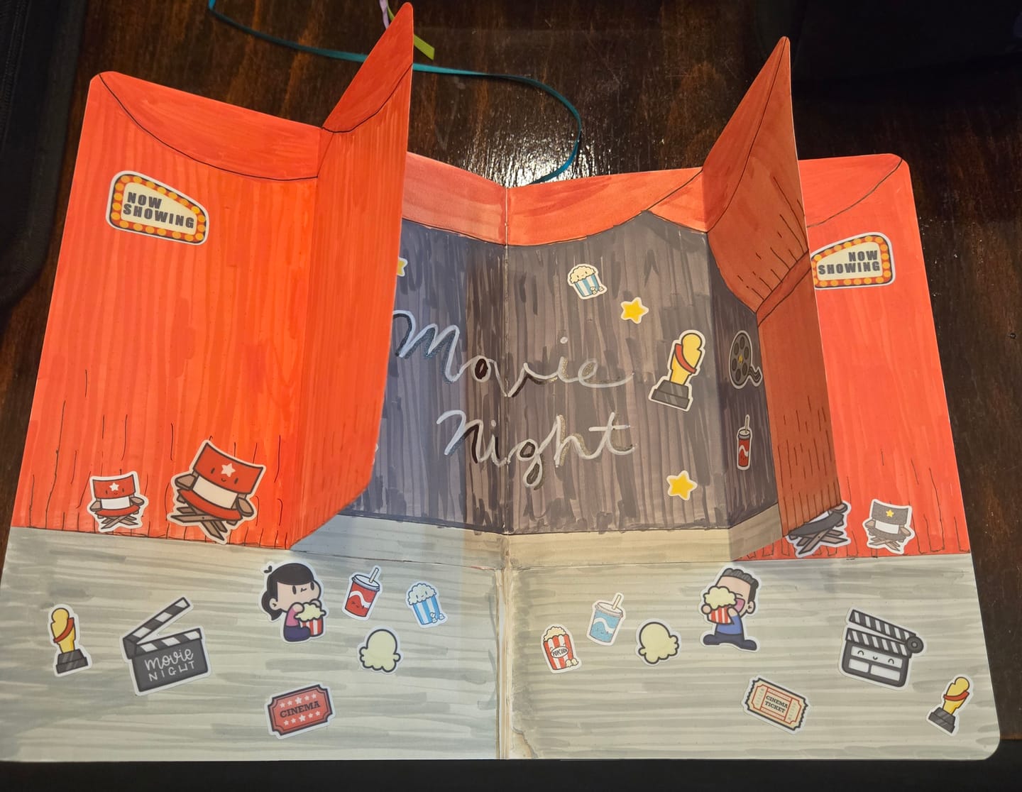 Customer photo review of Movie Night Mini Journal