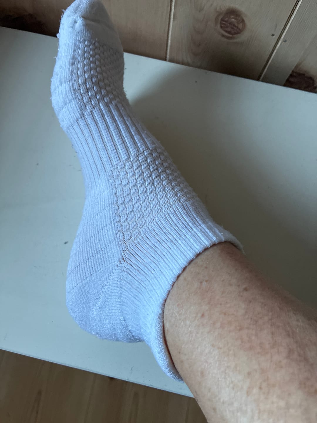 Customer photo review of Ankelstrumpor i bambu med mild kompression