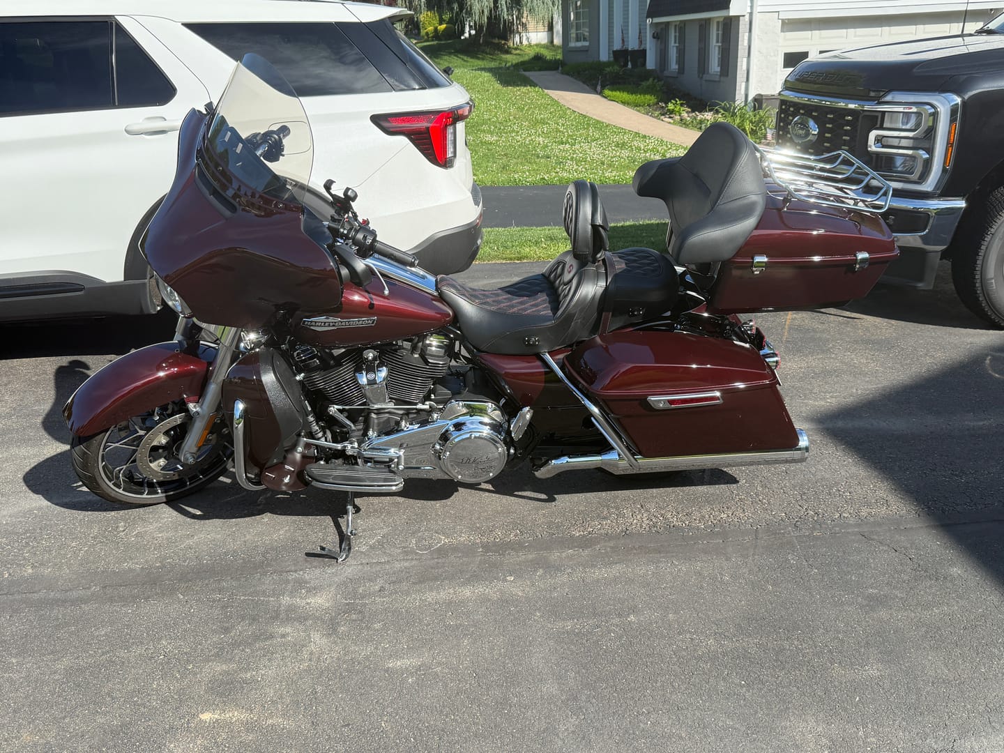 Customer photo review of Mocardine 2014-2023 Tour Trunk Pack Liners, Diamond Grid  Shockproof Microfiber Leather Inner Lining