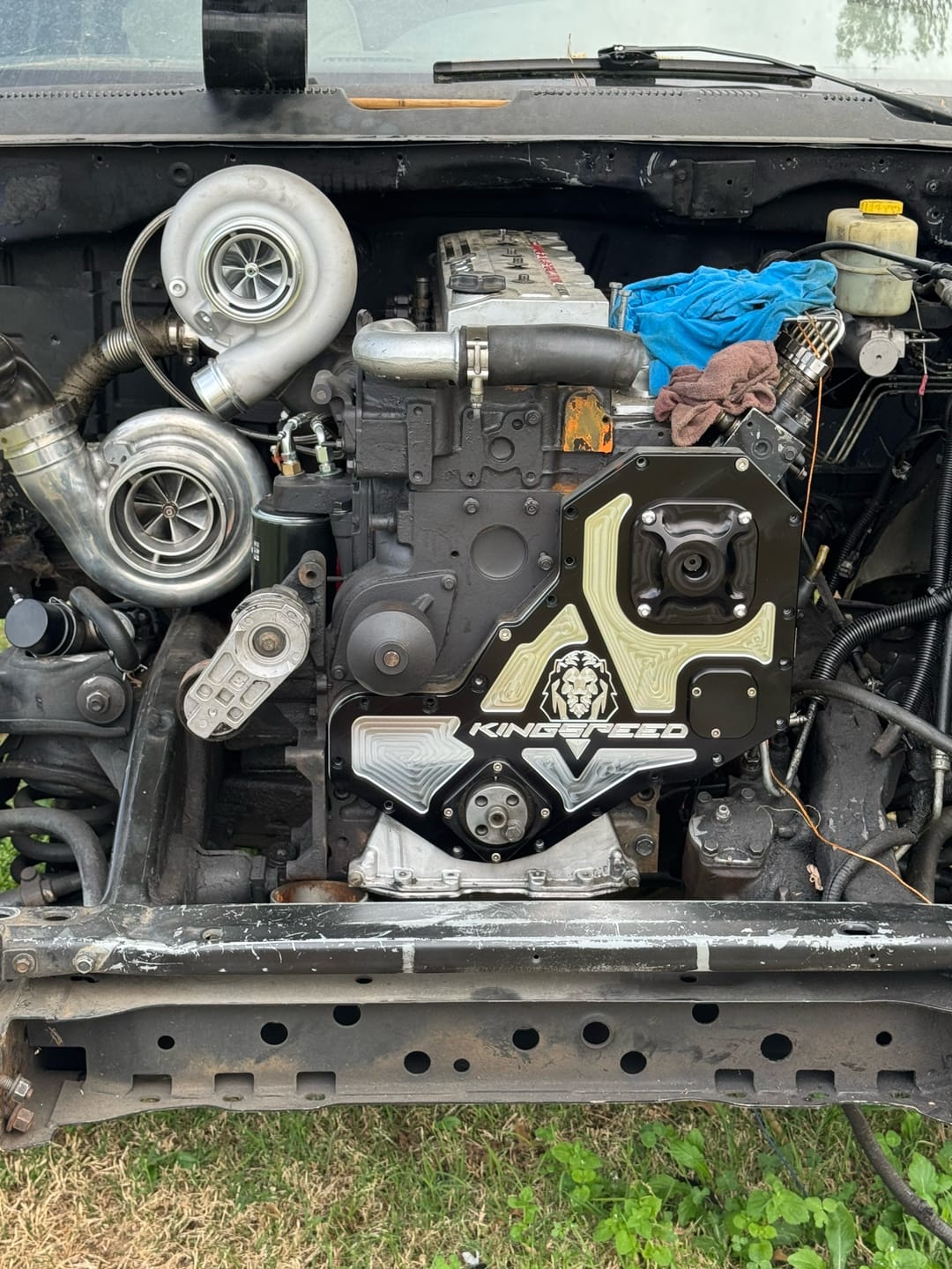Customer photo review of Kingspeed Billet Front Cover 94-02