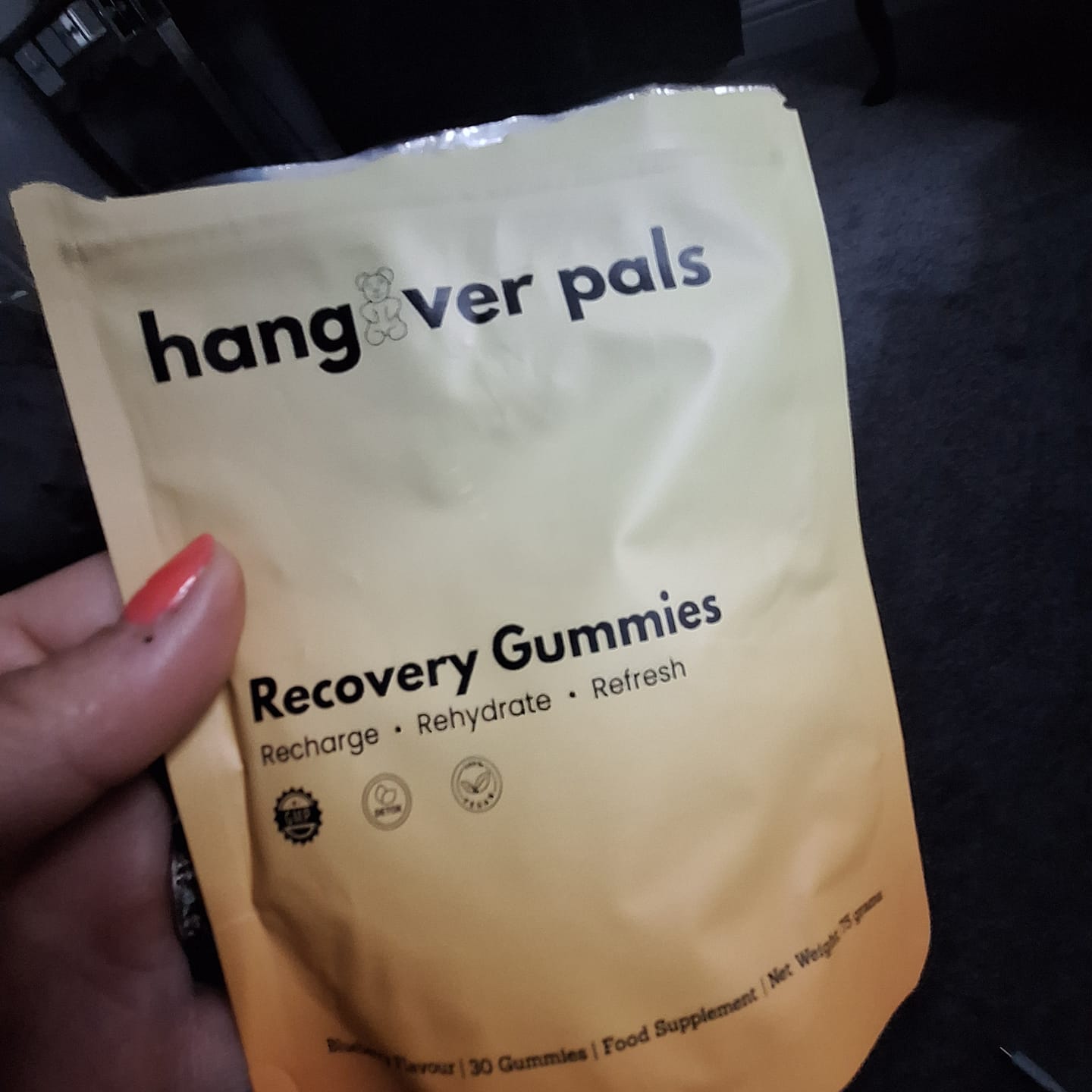 Customer photo review of Recovery Pals - Wake Up Refreshed