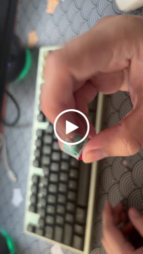 Customer video review of KEYGEEK T2 LINEAR SWITCH FACTORY LUBED (10PCS)