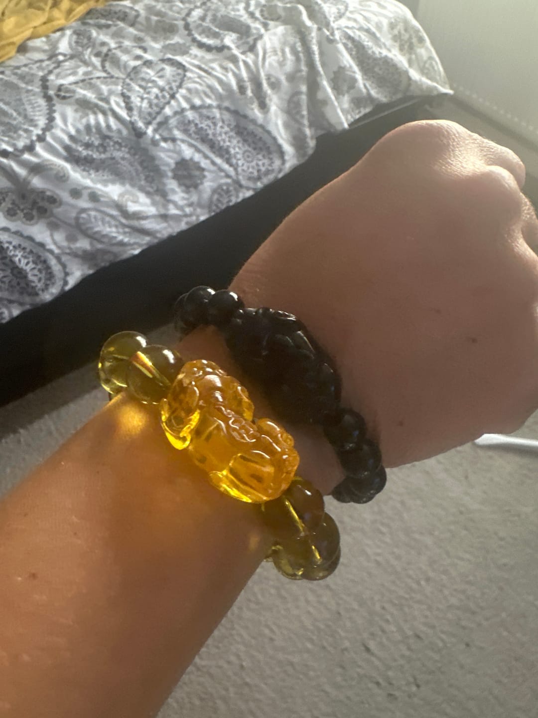 Customer photo review of Pi Yao Citrine Wealth Bracelet