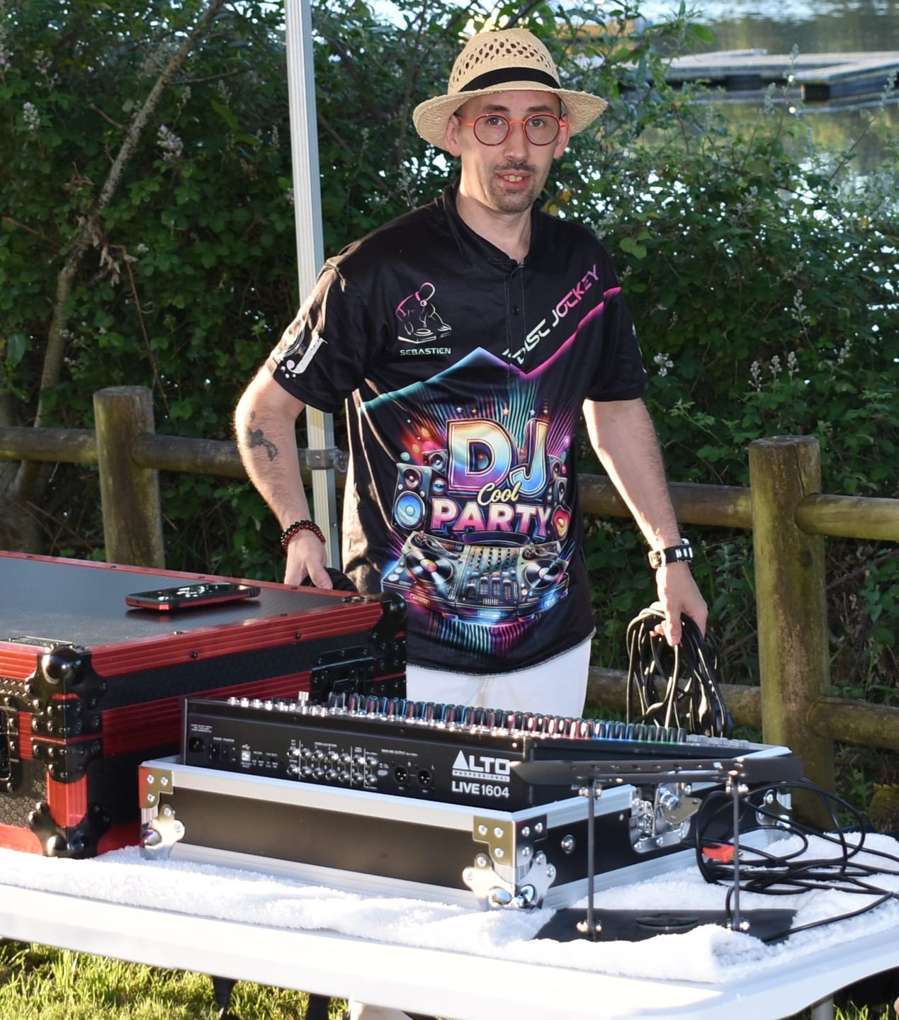 Customer photo review of Unisex Shirt, Custom Name Disc Jockey T-Shirt, Music Lover, Gift For DJ
