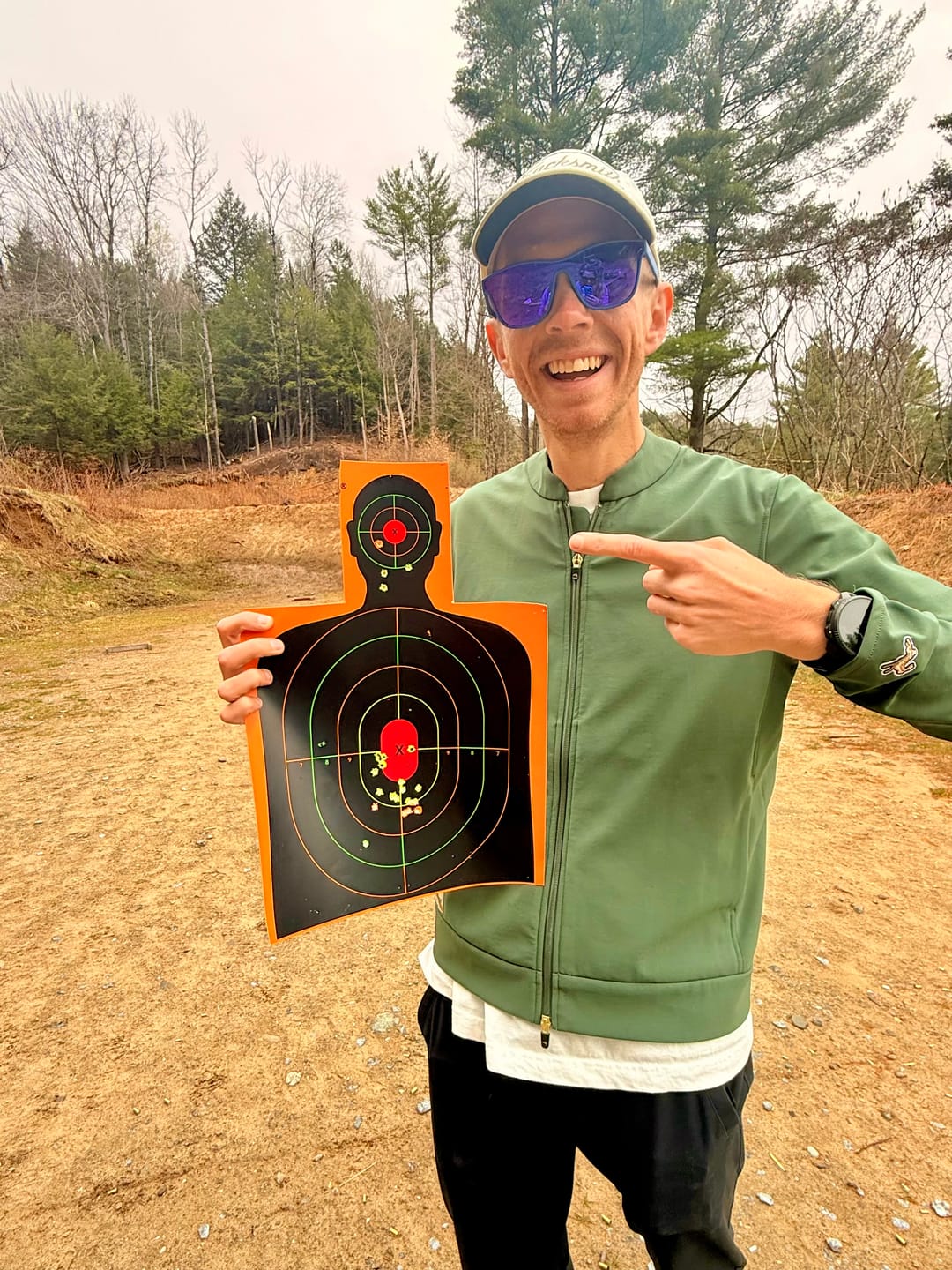 Customer photo review of Sight in Splatter Shooting Range Targets - Splash Effect of Multiple Colors - 12 x 18 Inch