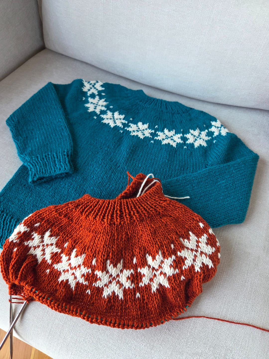 Customer photo review of Clase con Patrón Sweater Nieve | Infantil