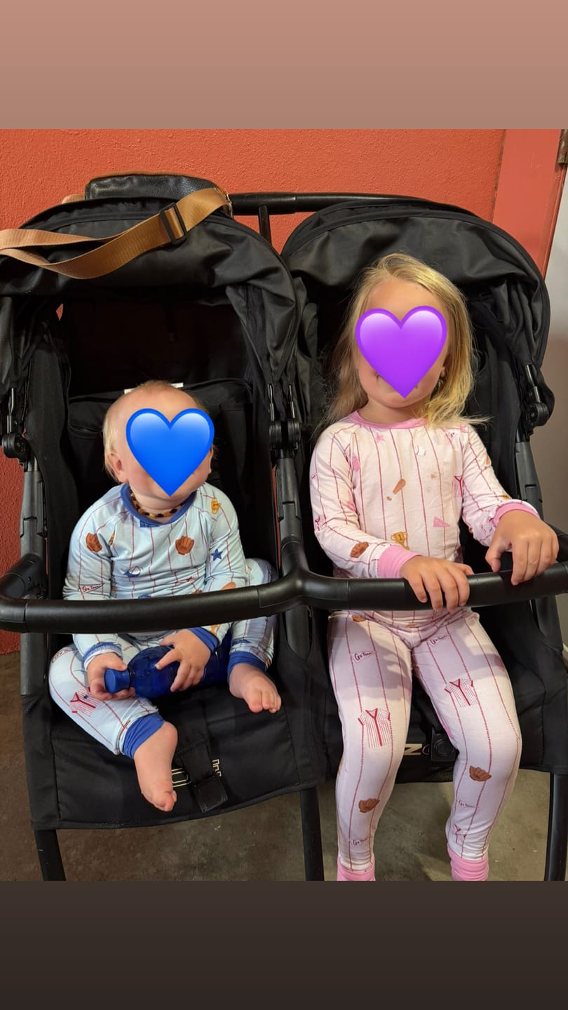 Customer photo review of Batter Up Blue Two-Piece Pajamas
